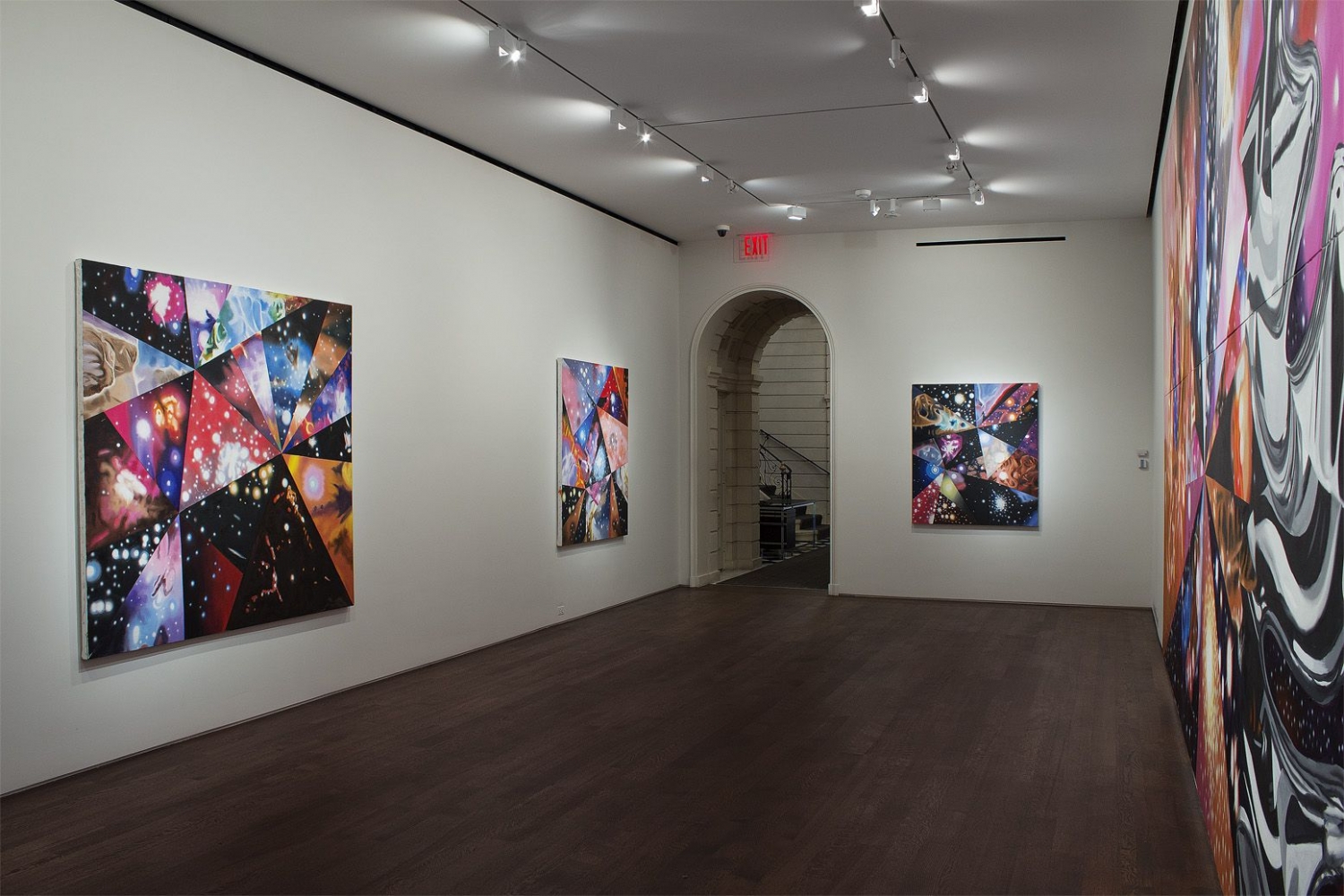 Installation view of James Rosenquist,&nbsp;Multiverse You Are, I Am, September 10&ndash;October 13, 2012., Art&nbsp;&copy; Estate of James Rosenquist&nbsp;/ Licensed by VAGA at ARS, New York.
