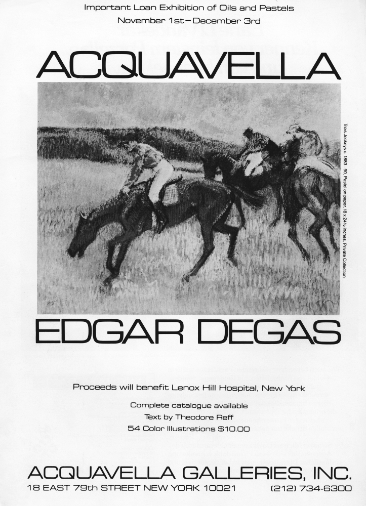 Advertisement for&nbsp;Edgar Degas exhibition, fall 1978.