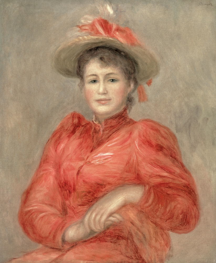 Pierre-Auguste Renoir, Young Woman in Red Dress,&nbsp;c. 1892
