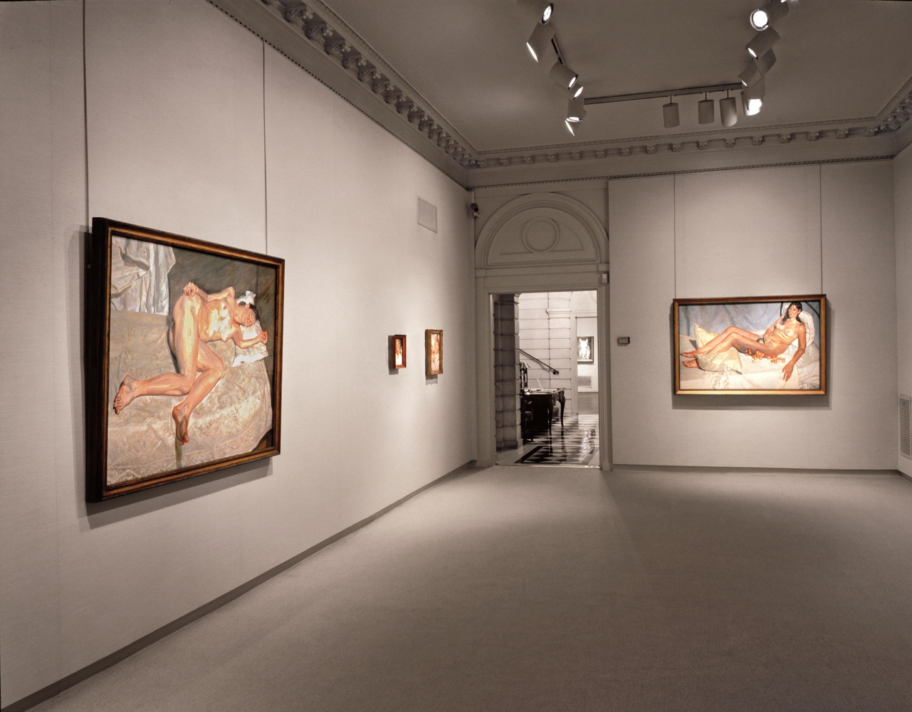 Installation view of Lucian Freud: Recent Work, April 10 - May 19, 2000. Art © The Lucian Freud Archive / Bridgeman Images.