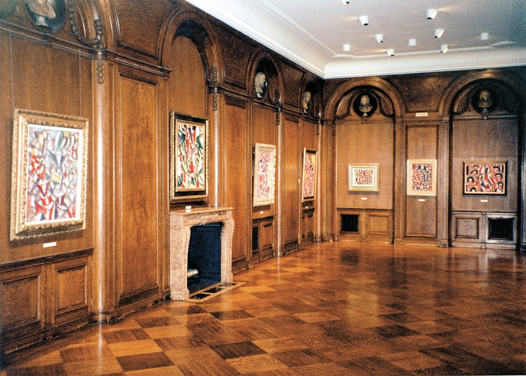 Installation view of Fernand Léger exhibition, fall 1987.