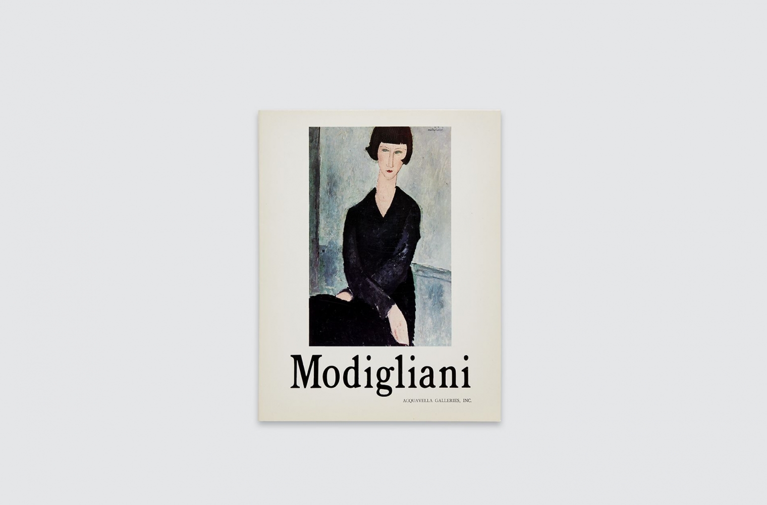 Catalogue for&nbsp;Amedeo Modigliani&nbsp;exhibition, fall 1971.