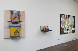 Installation view of The Pop Object: The Still Life Tradition in Pop Art at Acquavella Galleries from April 9 - May 23, 2013.