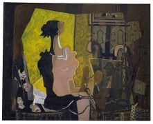 Georges Braque, Woman at an Easel (Yellow Screen), 1936