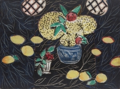 Matisse, Nature morte aux mimosas sur fond noir, 1944