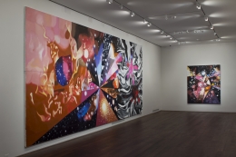 Installation view of James Rosenquist: Multiverse You Are, I am at Acquavella Galleries from September 10 - October 13, 2012.