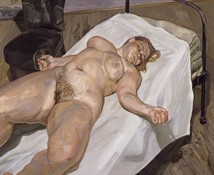 Lucian Freud, Naked Portrait with Green Chair, 1999