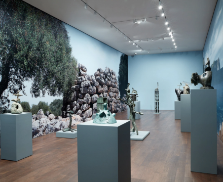 Installation view of 'Miró the Sculptor: Elements of Nature'