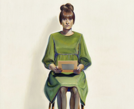 Thiebaud, Green Dress, 1966
