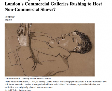 Photograph of "'Museum-Quality' Moneymakers: Why are London's Commercial Galleries Rushing to Host Non-Commercial Shows?"
