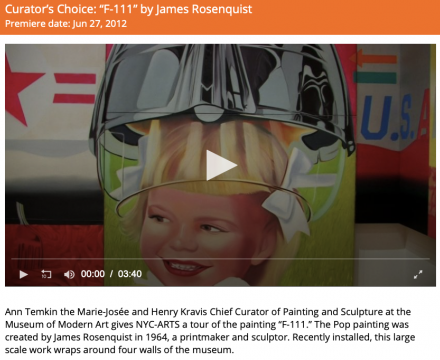 Photograph of "Curator's Choice: 'F-111' by James Rosenquist"