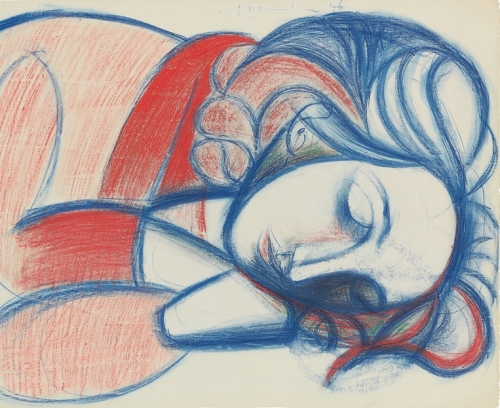 Pablo Picasso, Portrait de femme endormie, III (Portrait of a Sleeping Woman, III), 1946